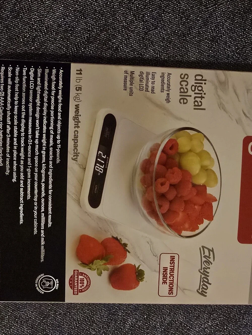 White Digital Kitchen Scale — Everyday Precision
